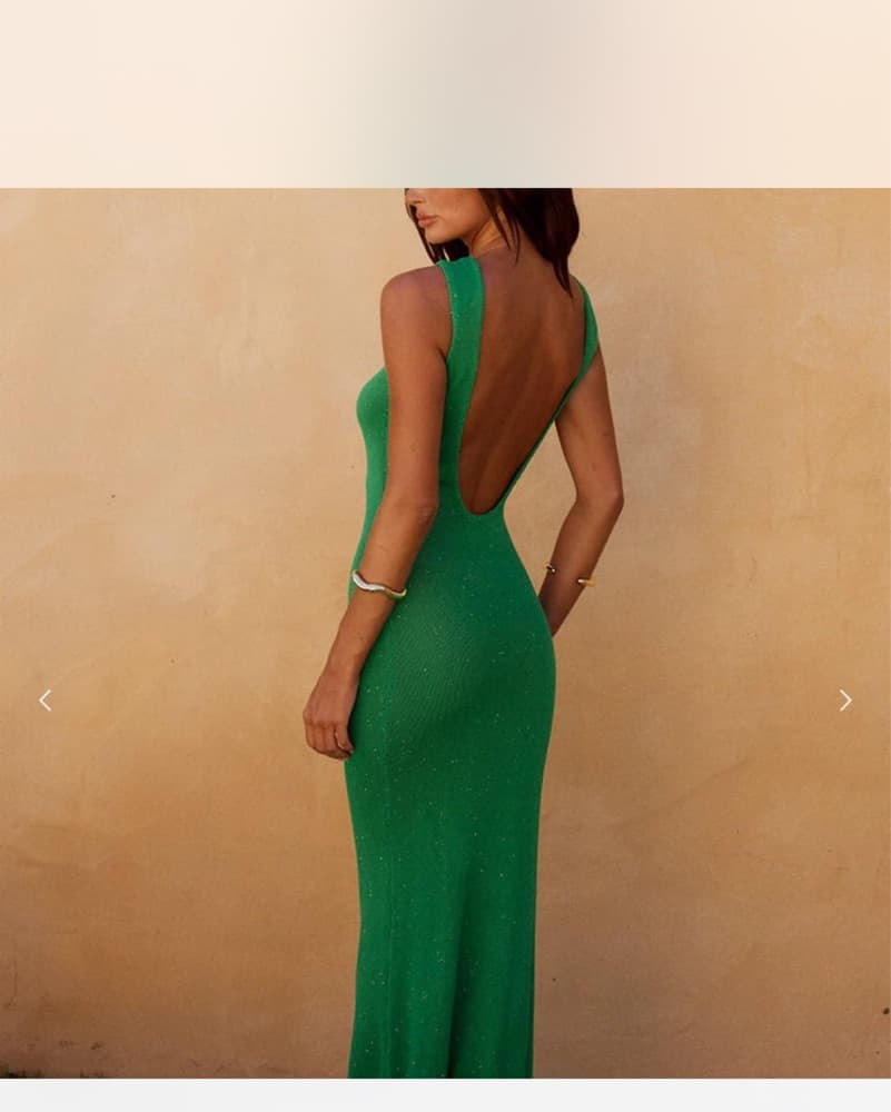 Runaway The Label Green Maxi Dress - Image 1