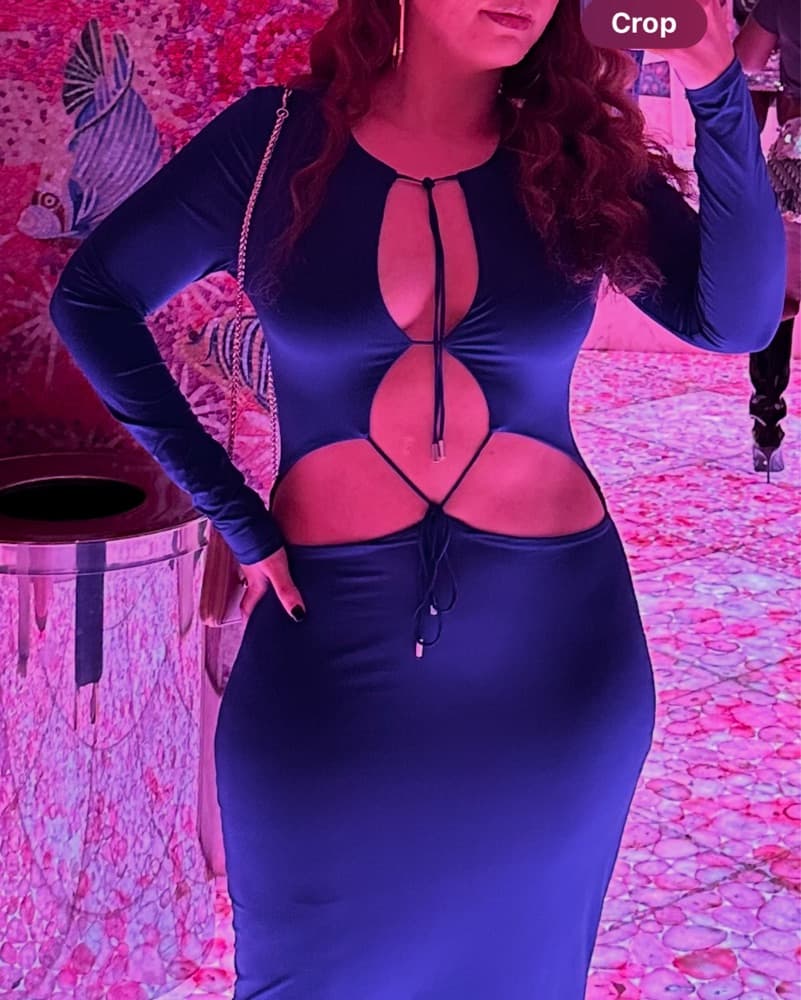 Revolve X AFRM Cobalt Blue Dress - Image 4