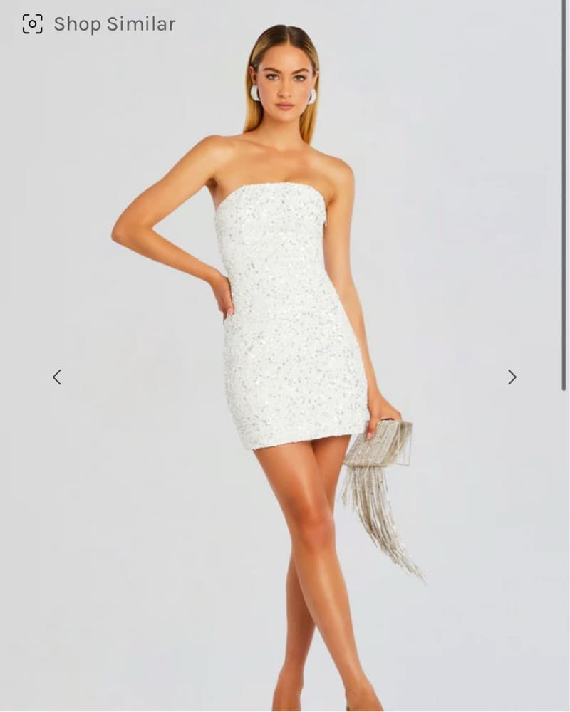 White Retrofete Dress - Image 4
