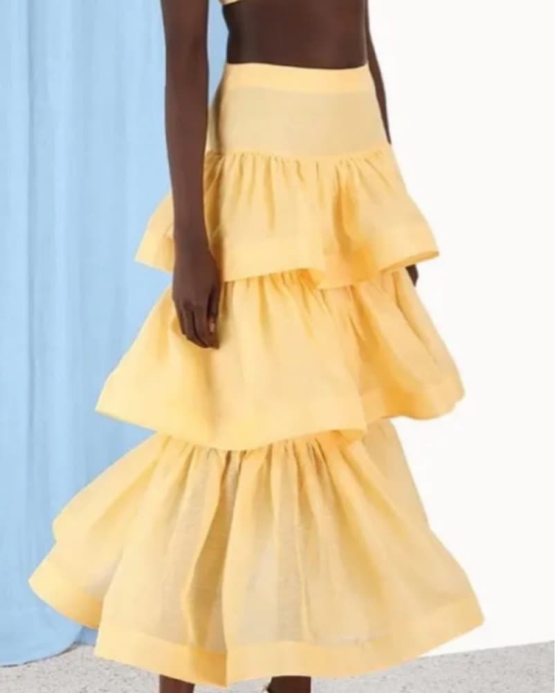 Zimmermann Coaster Tiered Skirt - Image 2