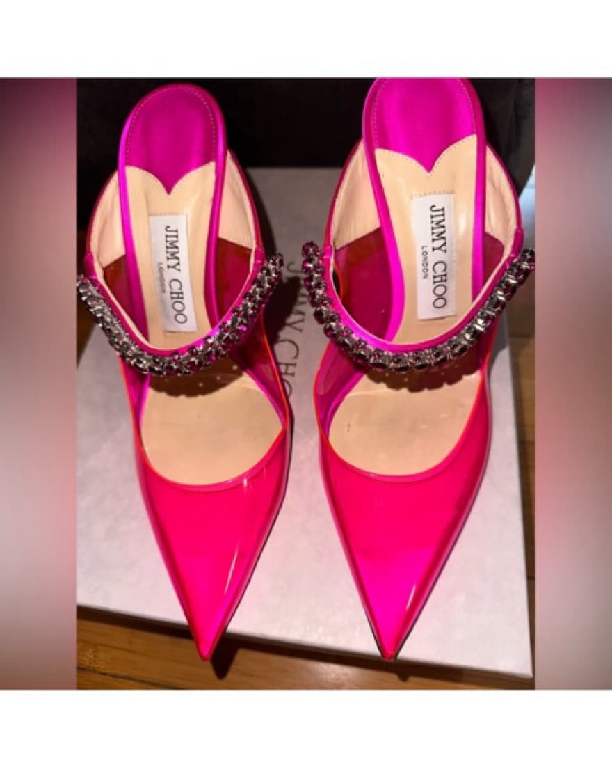 Jimmy Choo Pink Bing Mule - Image 4