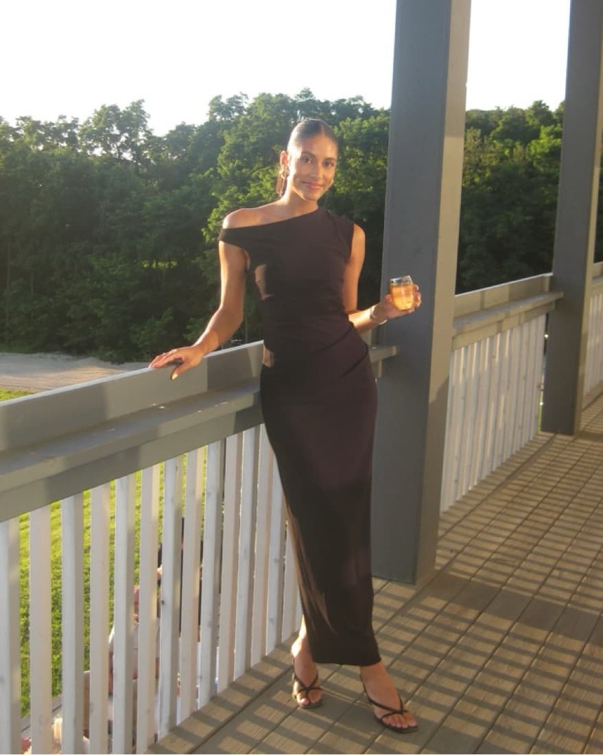Showpo Maxi Black Off The Shoulder Dress - Image 1