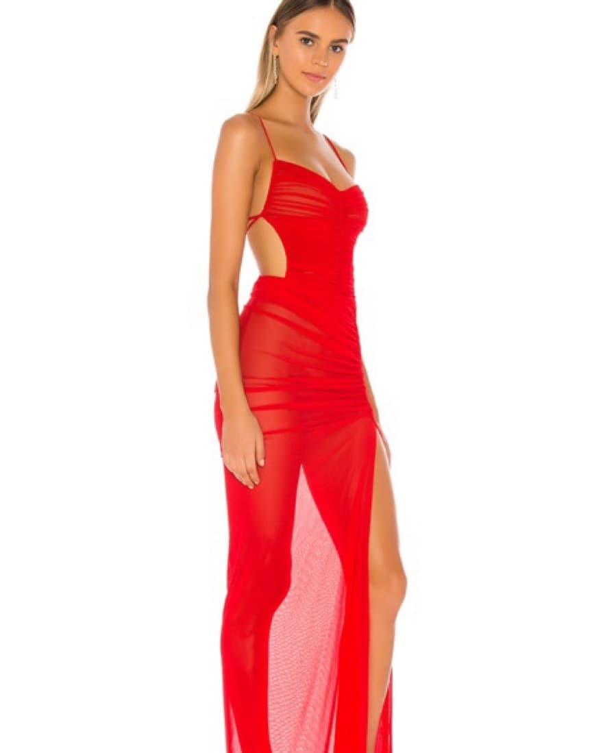 Michael Costello x Revolve Red Gown - Image 3