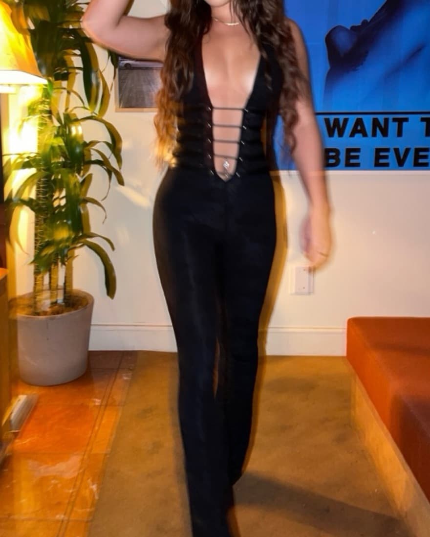 Jump Suit With Flare Leg  - Image 4