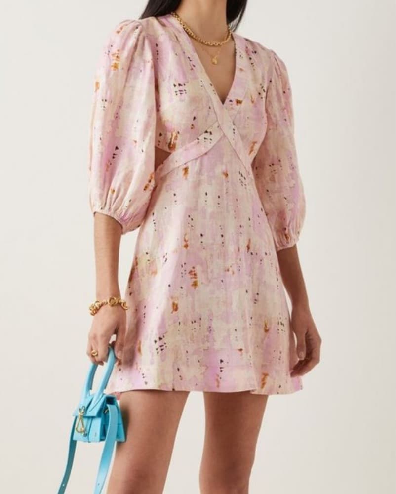 Alexis Pink Cutout Mini Dress  - Image 1