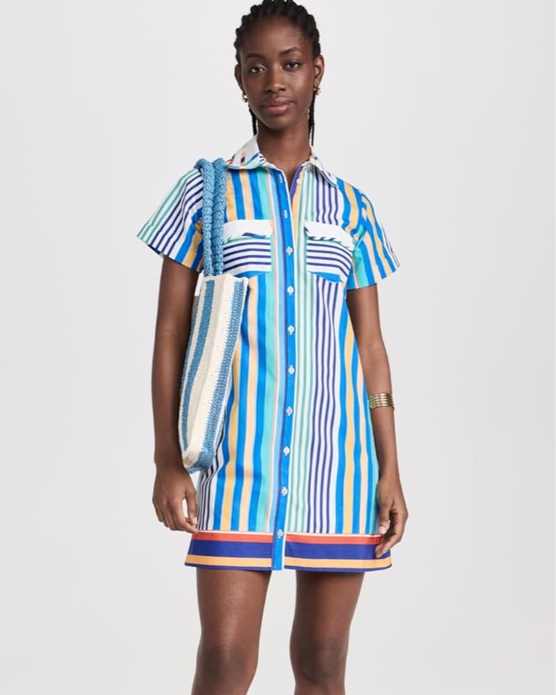 De Loreta Manu Striped Shirt Dress - Image 3