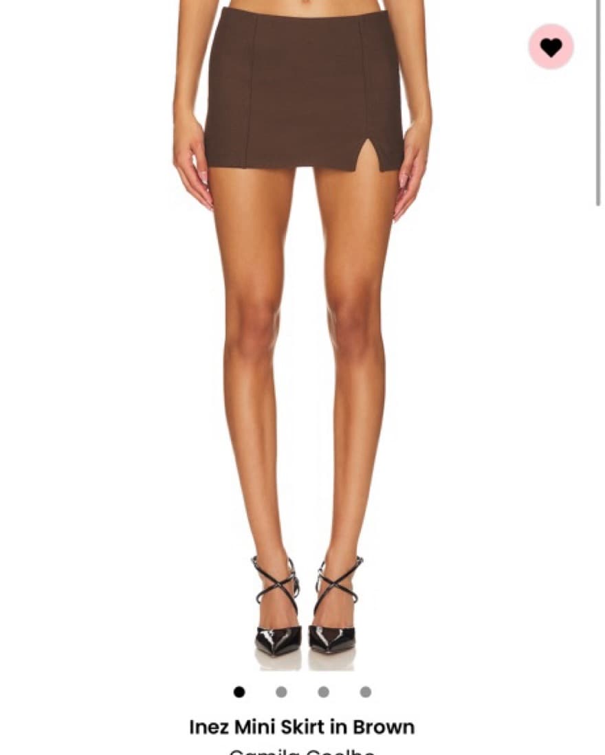 Brown Low Rise Mini skirt Revolve - Image 1