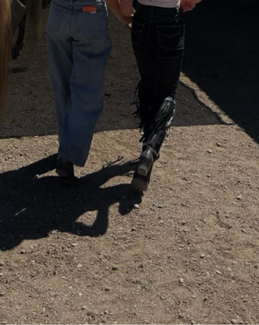 Understated Leather Western Pants - Image 3