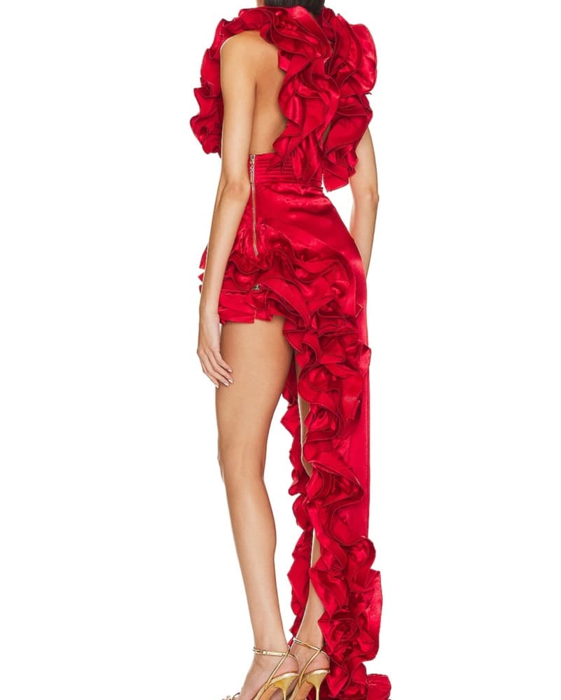 Aurora Gown In Red  - Image 4