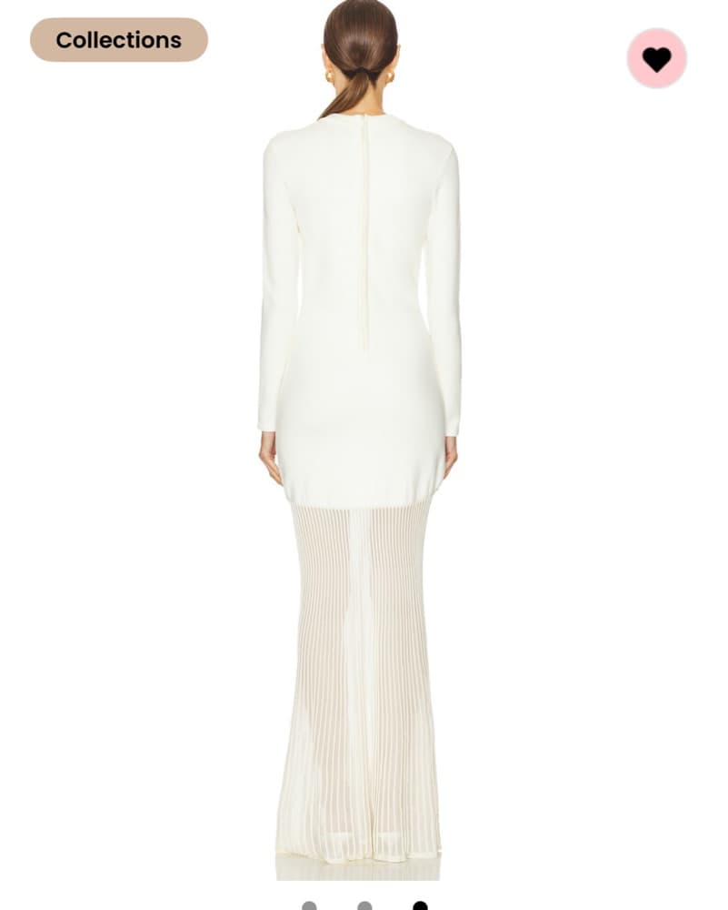 Serenade Knit Maxi Dress in Eggshell - Image 2