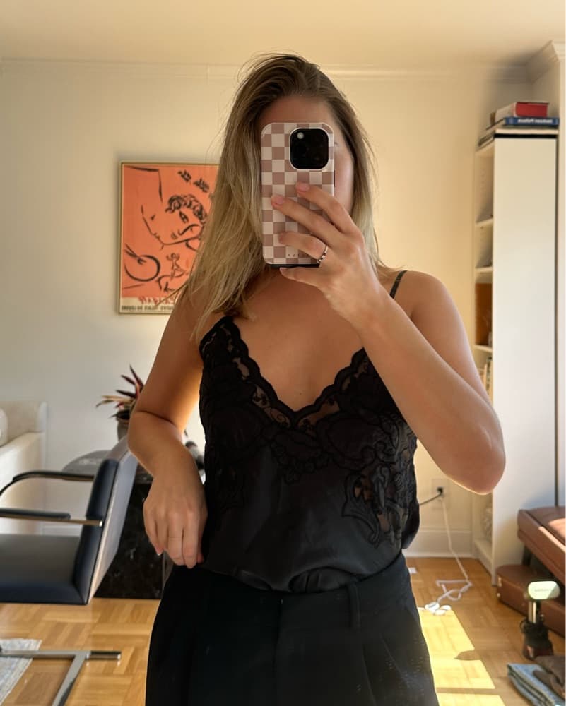 Majorelle Lace Tank  - Image 1