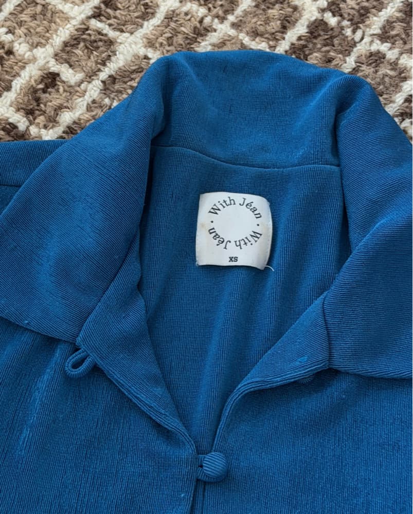 With Jean Teale Top In Blue - Image 6