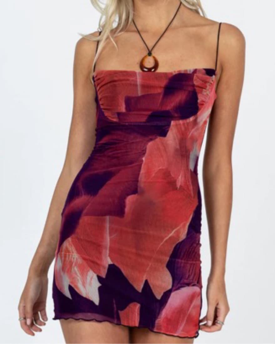 Princess Polly SUGAR MINI DRESS RED Dres - Image 1