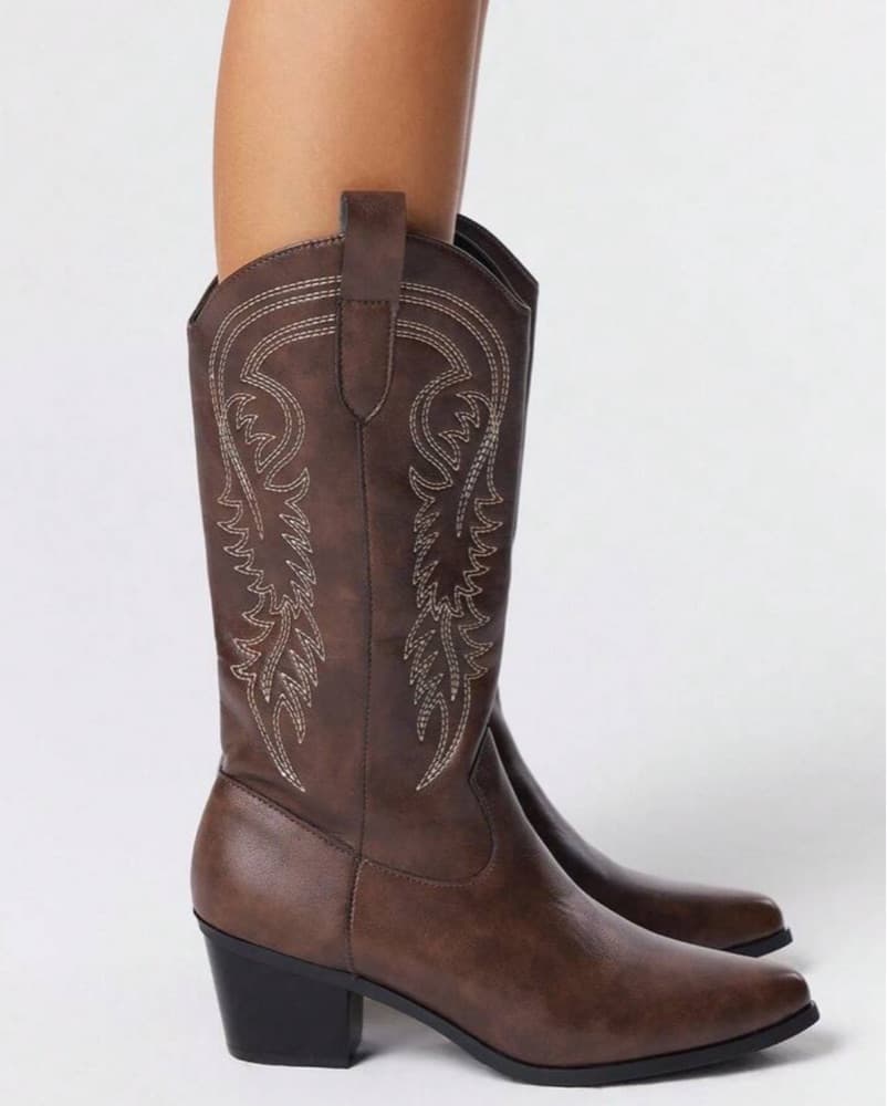 Brown Cowboy Boots - Image 3