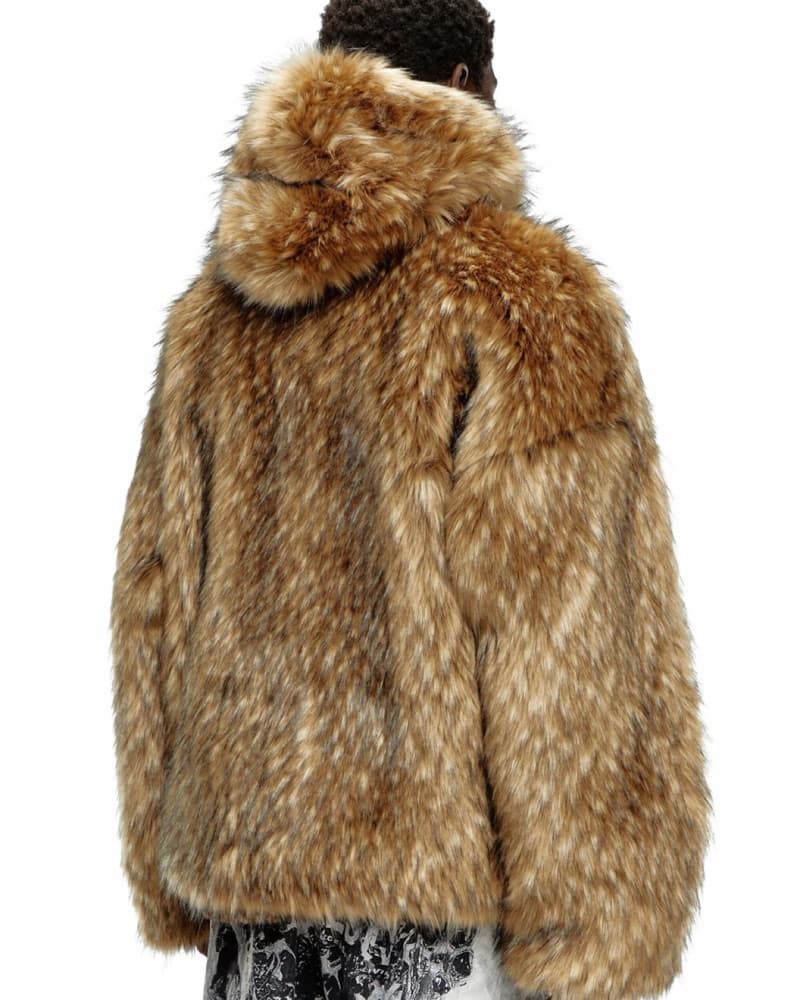 Diesel Faux Fur Coat - Image 5