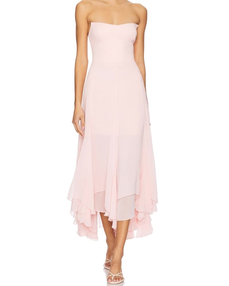 Monterey Dress - Blush Strapless Dress - Image 1