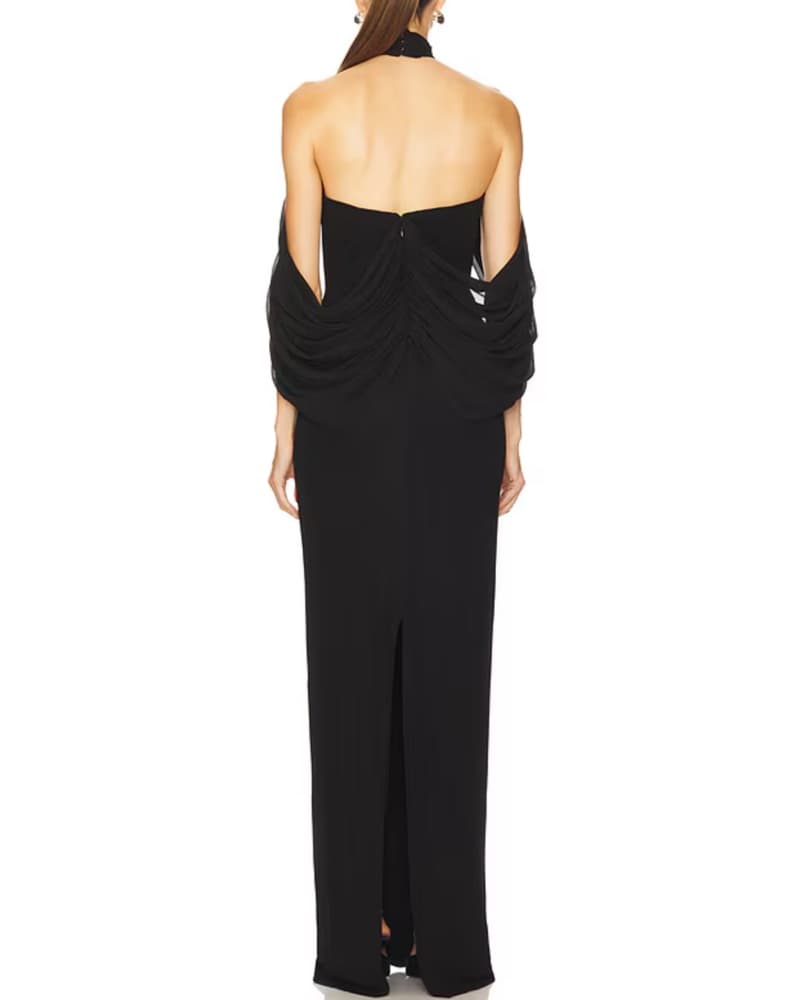 Sophisticated Black Evening Gown - Image 3