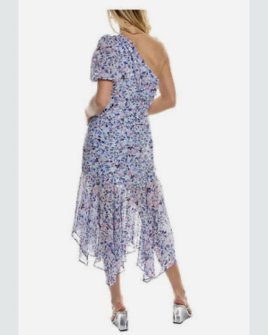 ASTR Santorini Dress Blue Floral - Image 2