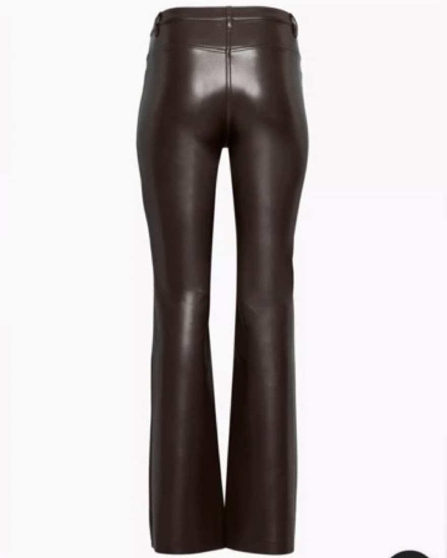 Aritzia Melina Leather Flare Pant  - Image 2