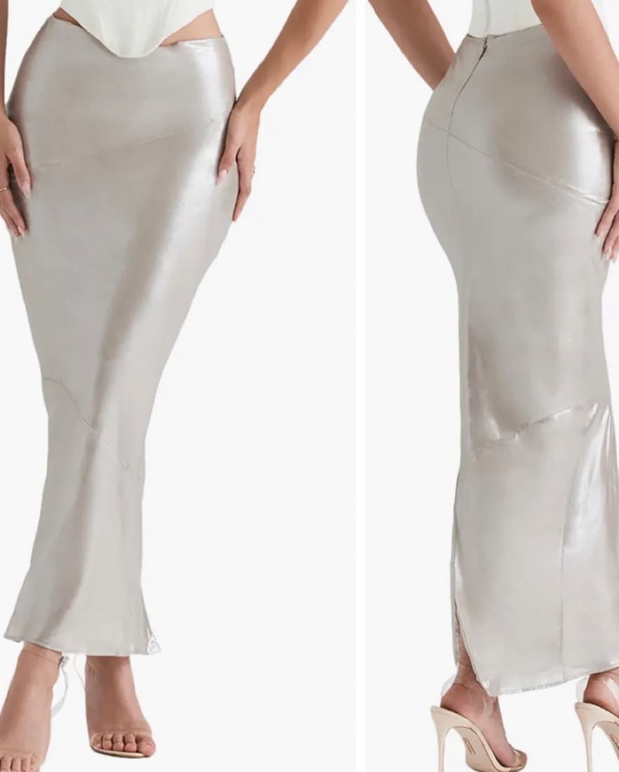 House Of CB Metallic Skirt - Image 2