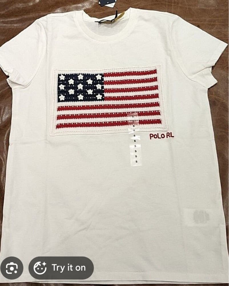 Ralph Lauren Embroidered Flag T-shirt - Image 2