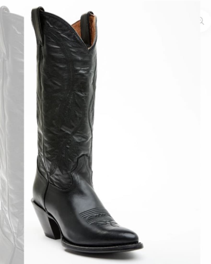 Black Cowboy Boots - Image 1