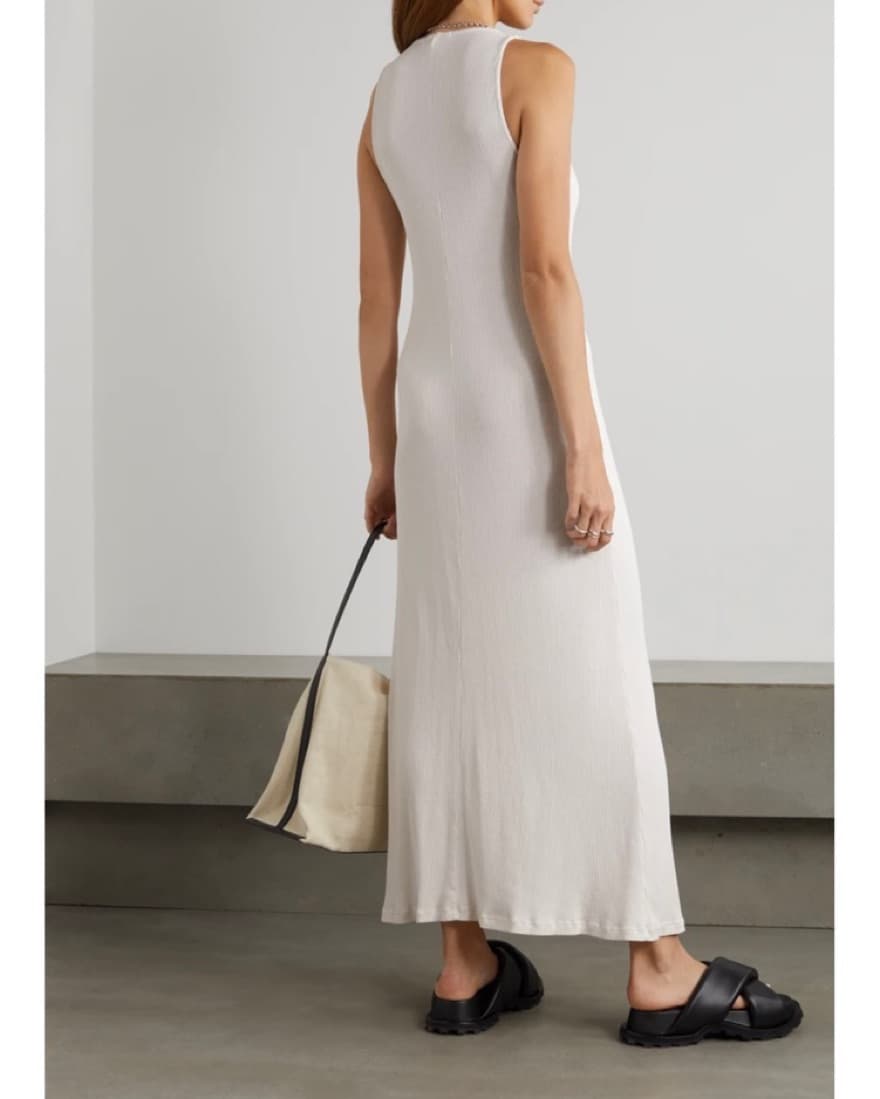 James Perse Cotton Ribbed Maxi Dress - Image 5