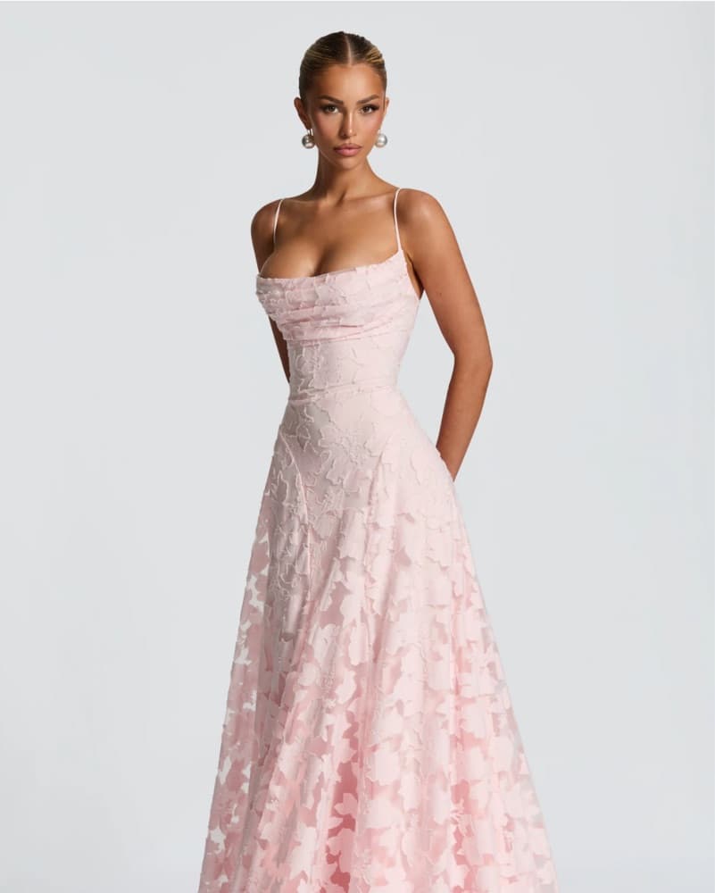 Babyboo Francis Pink Maxi Dress  - Image 4