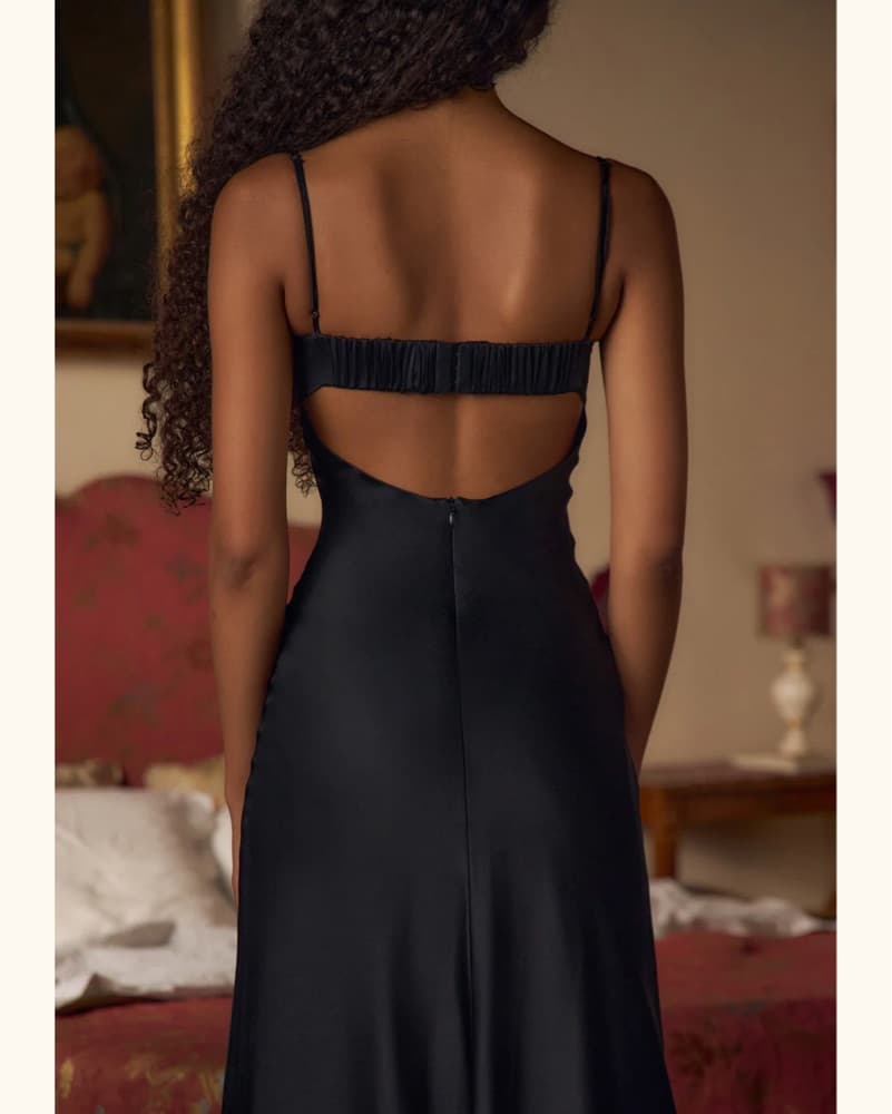 Mirror Palais Black Dress Lady Length - Image 6