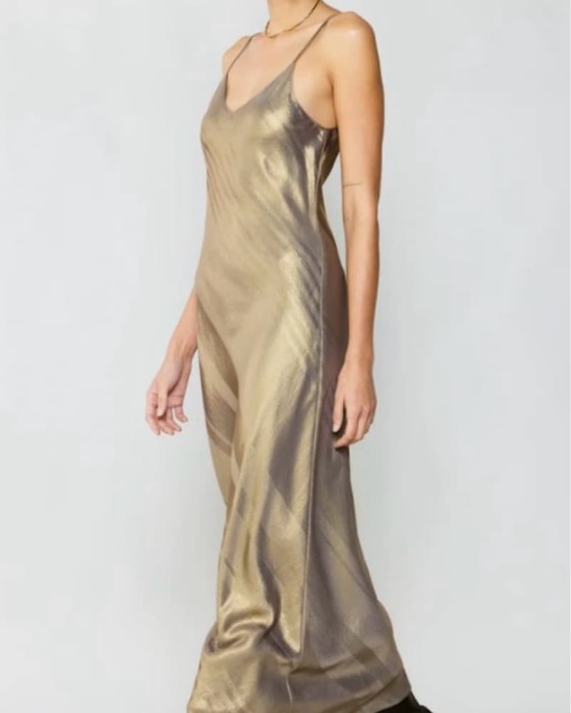 Current Air Bias Cami Metallic Dress - Image 4