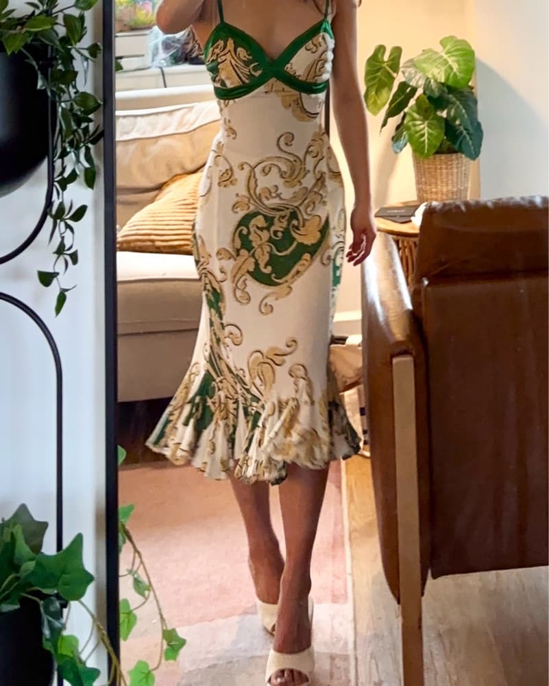 Roberto Cavalli Baroque Print Midi Dress - Image 3