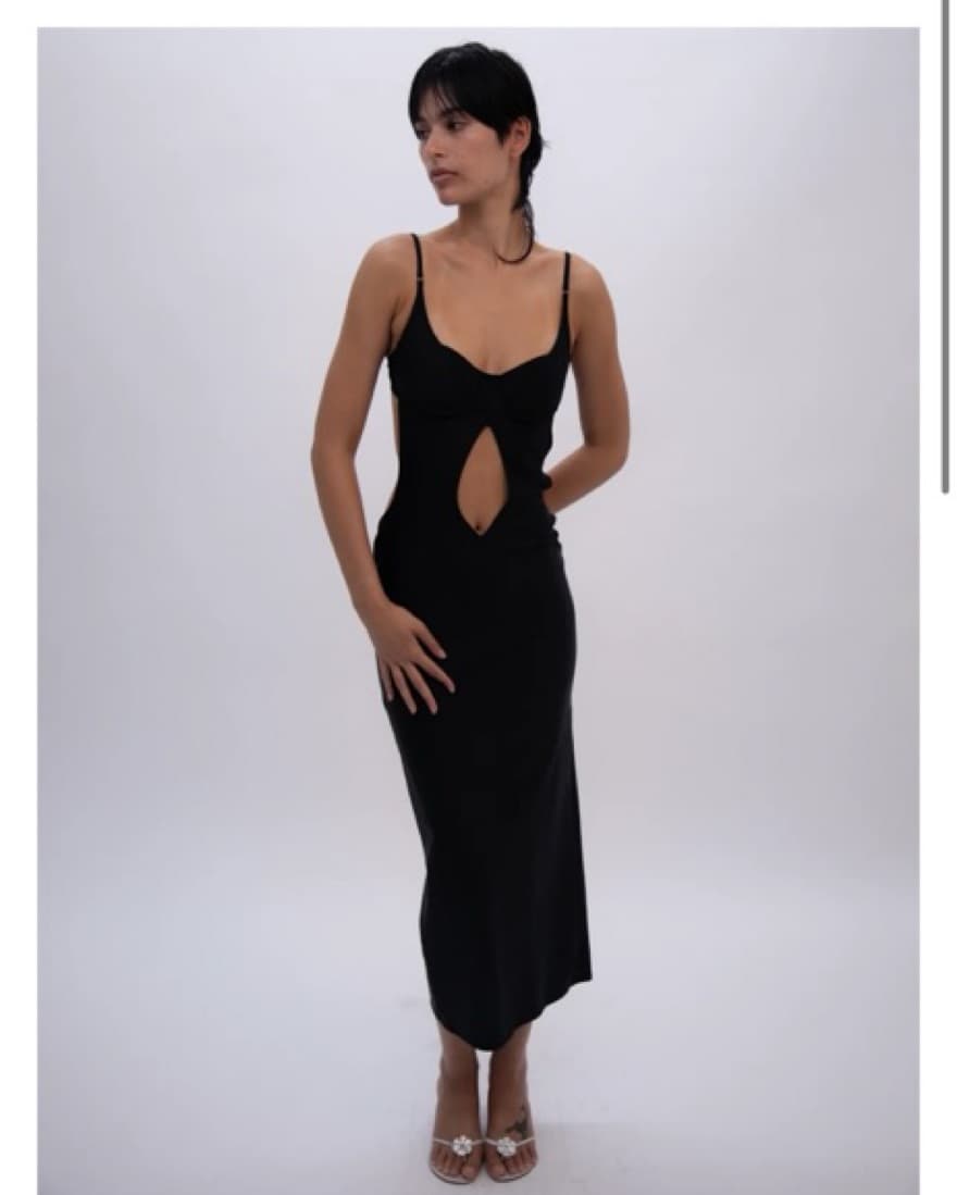 Buci Black Swan Dress - Image 4