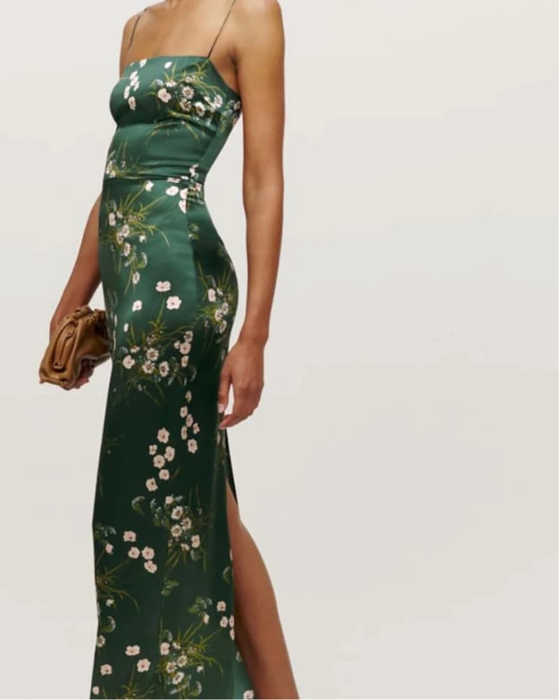 Green Maxi Refromation Dress - Image 3
