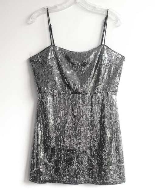 Urban Outfitters silver sequin Dress - Image 3