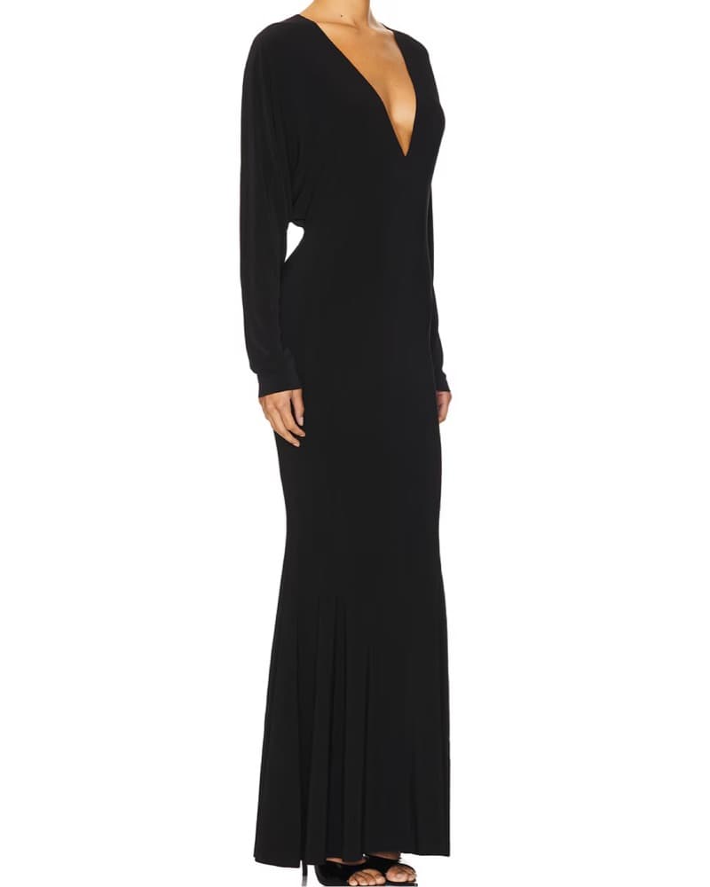 Elegant Black Maxi Dress - Image 2