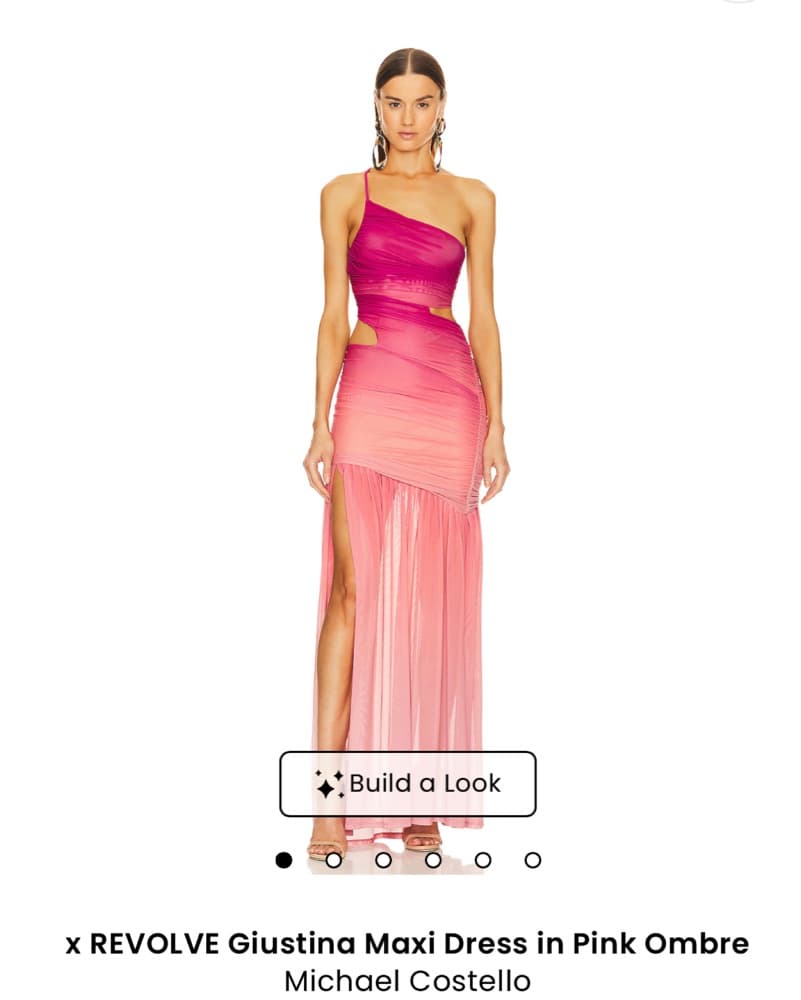 Pink Ombre Revolve Formal Dress - Image 1