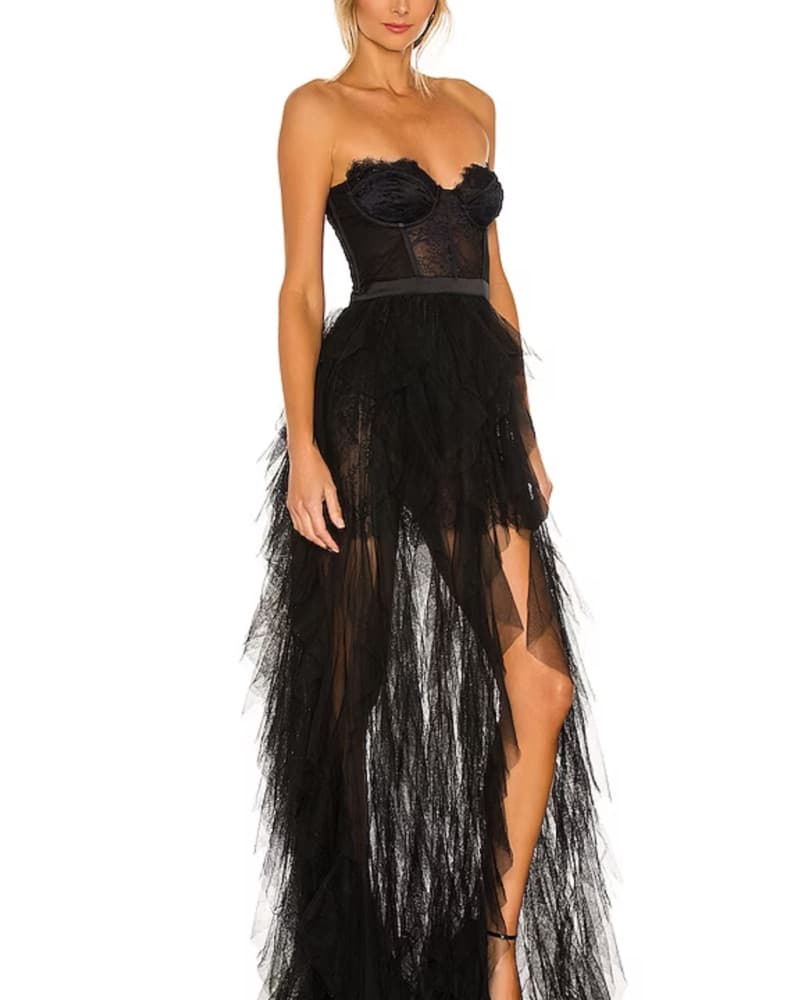 X REVOLVE Bustier Gown in Black For Love - Image 2