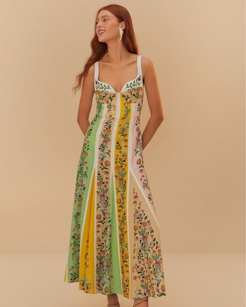 Farm Rio Floral Maxi Dress  - Image 1