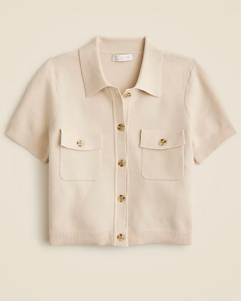 J Crew Beige Utility Shacket - Image 1
