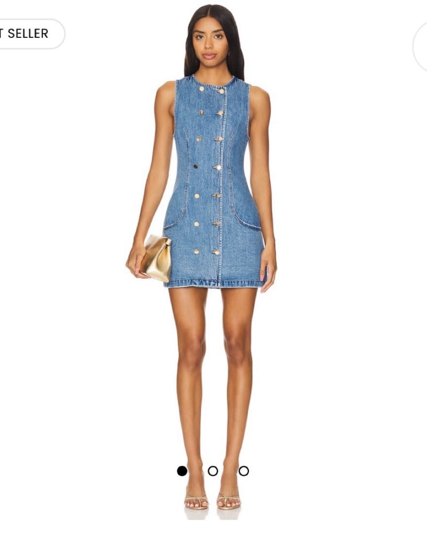 Retrofete Denim Dress - Image 2