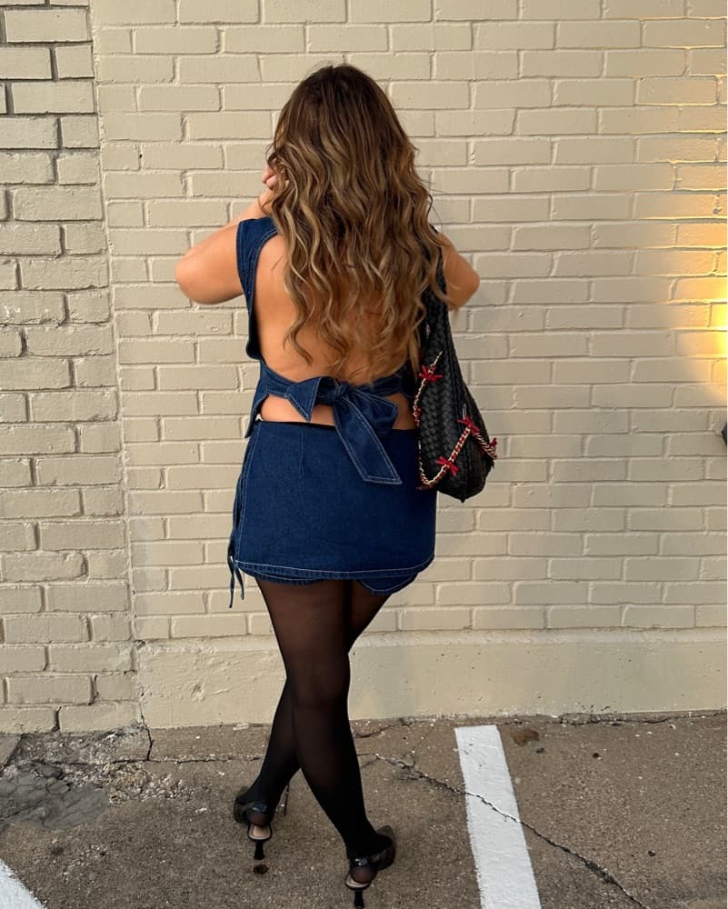Super Cute Denim Skort Set!  - Image 3