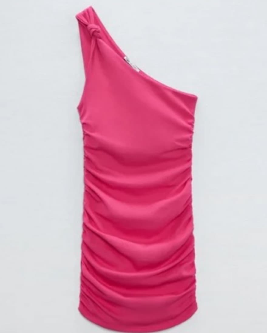 Zara Knotted Asymmetrical Dress - Image 6