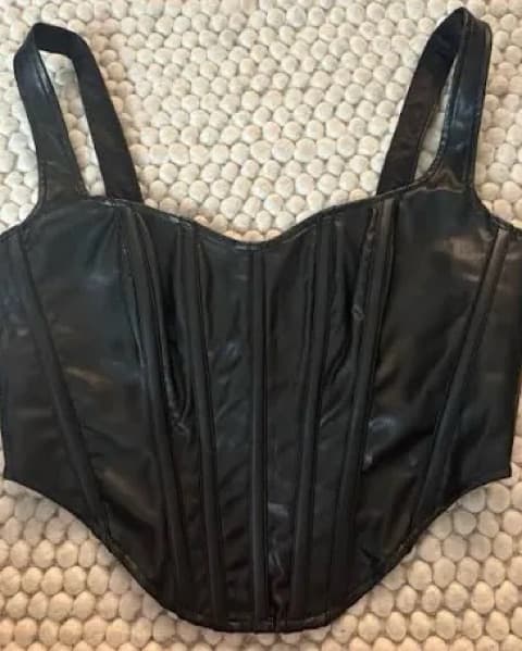 Faux Leather Corset  - Image 2