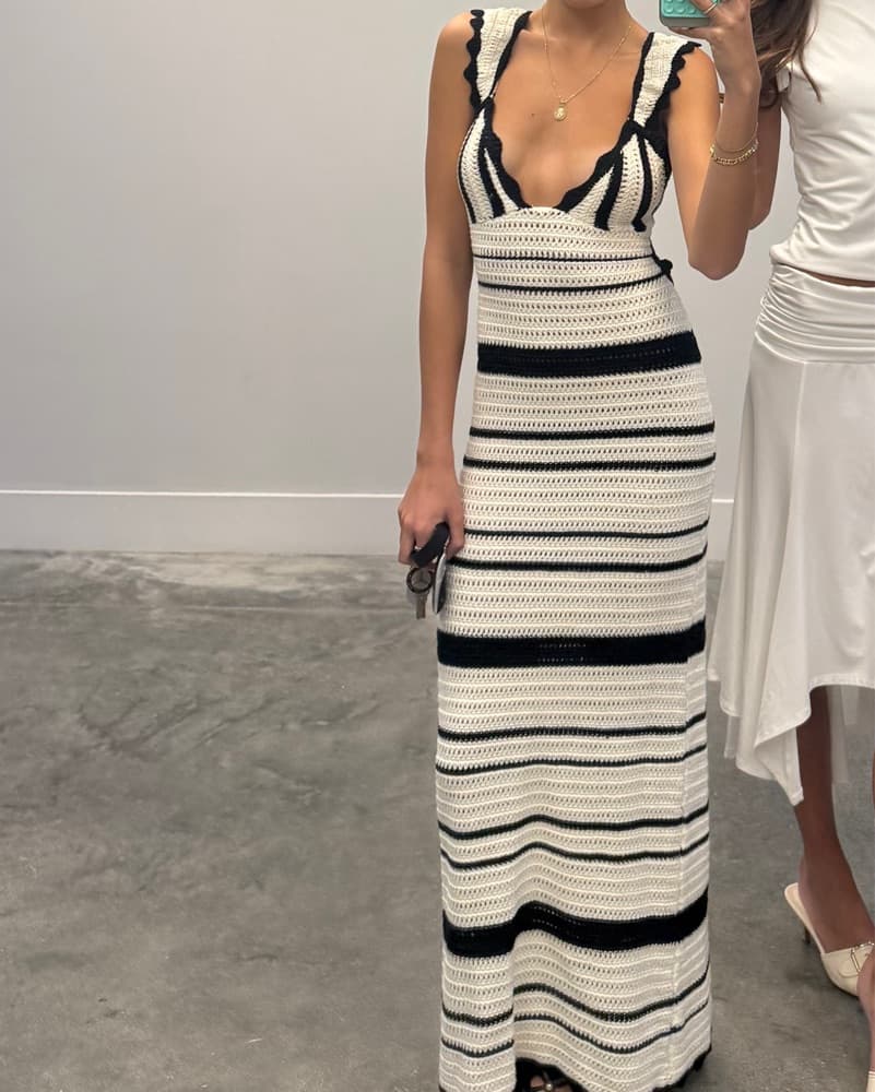 Meshki Crochet Maxi Dress - Image 1