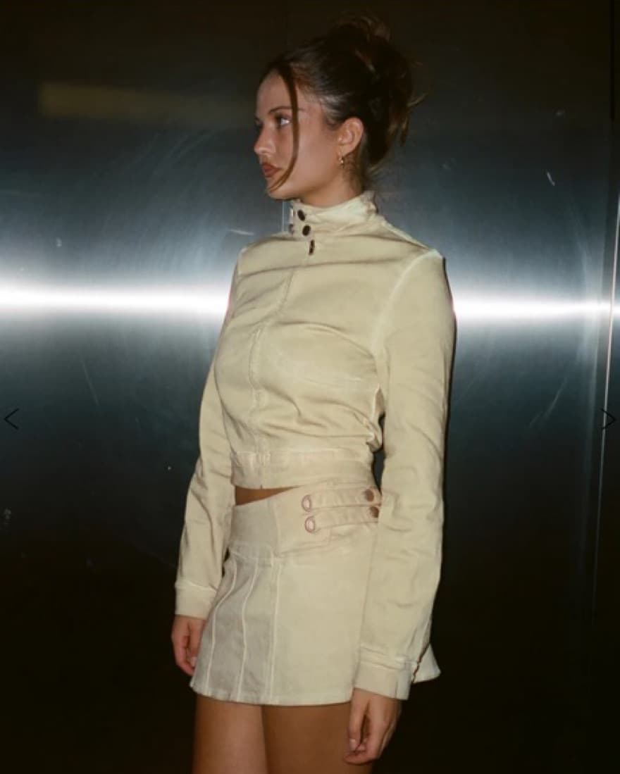 With Jean Sasha Jacket in Stone Wash - Image 2