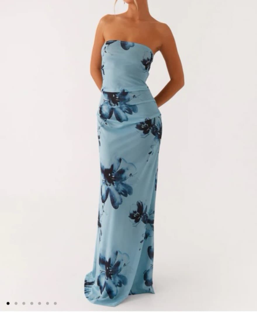 Peppermayo Blue Floral Maxi Dress - Image 1