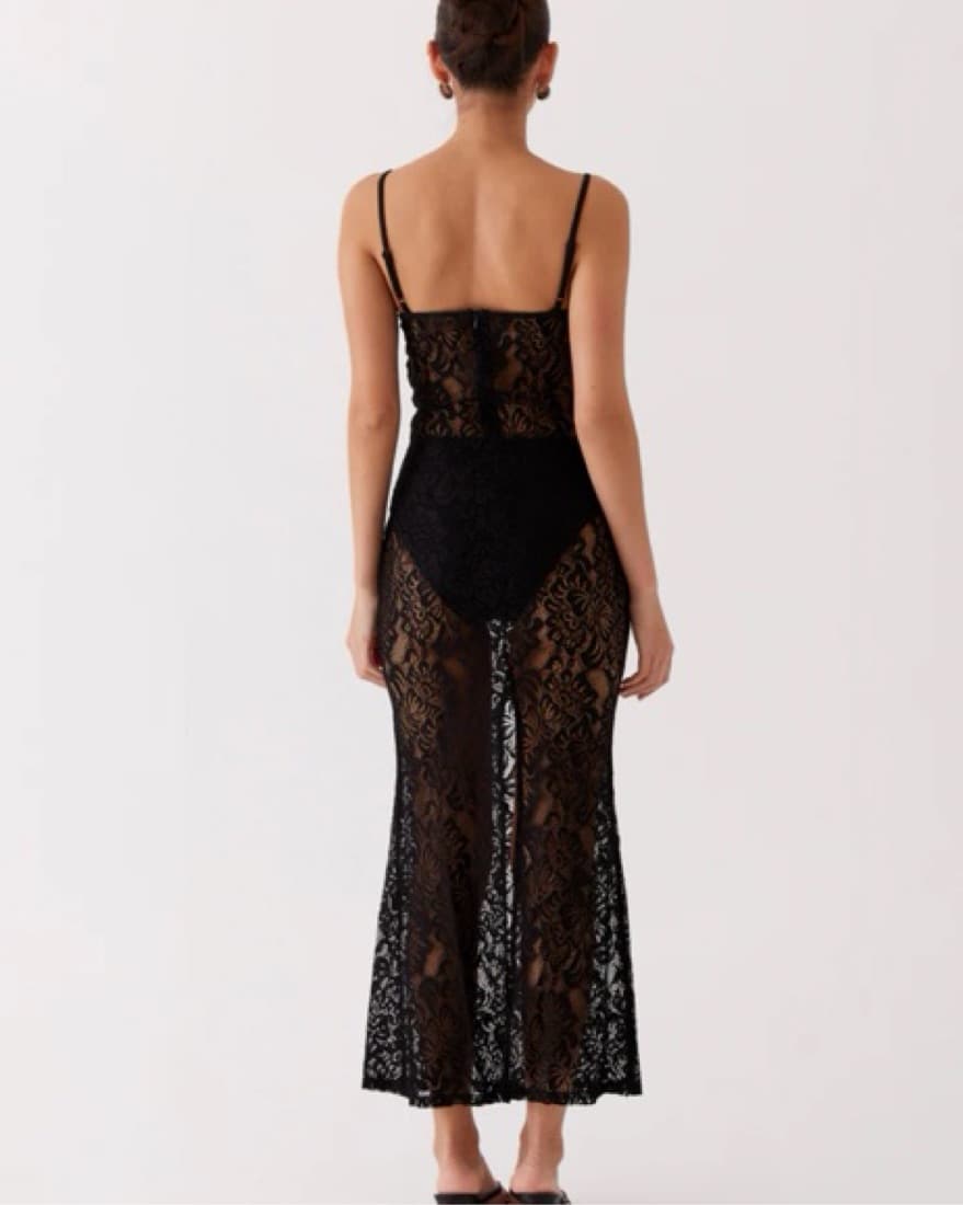 Peppermayo Black Lace Dress - Image 2