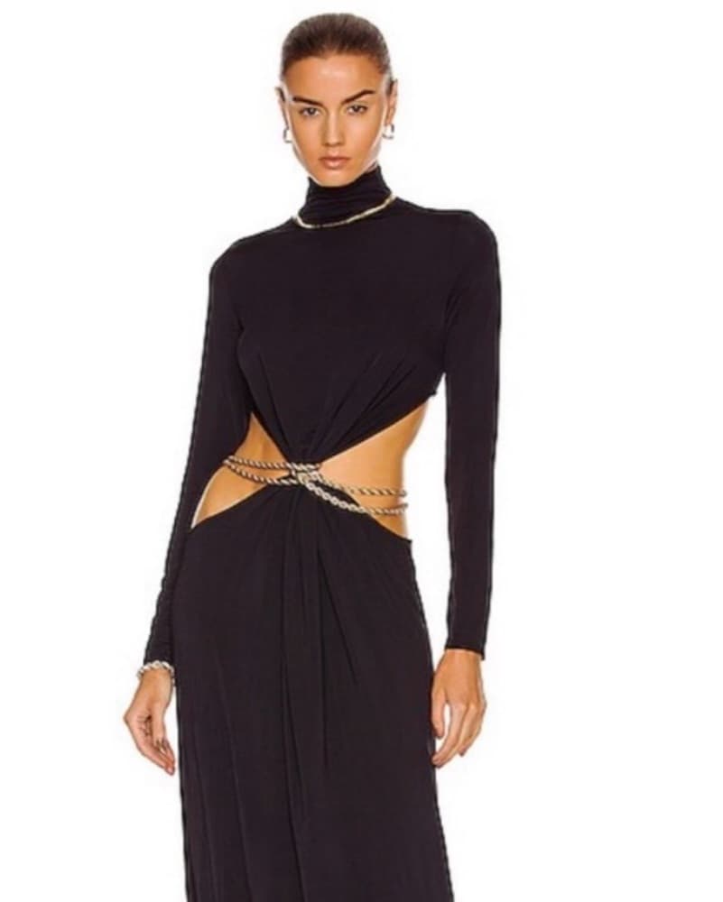 Cult Gaia Black Cutout Maxi Dress - Image 1