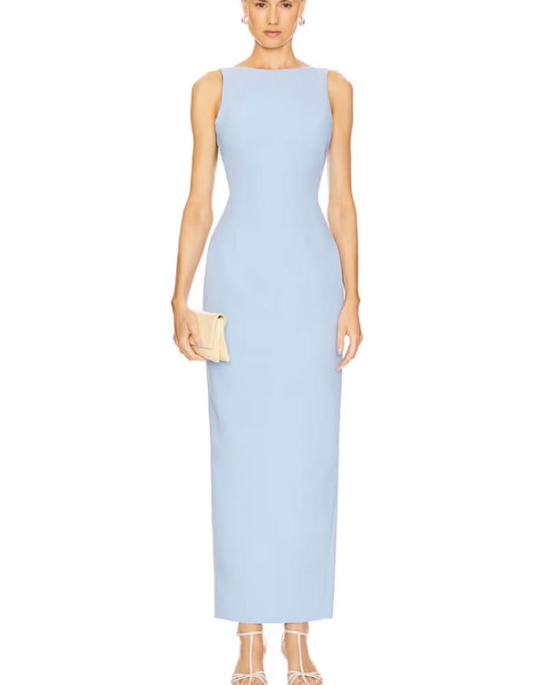 Amanda Uprichard Baby Blue Dress - Image 1