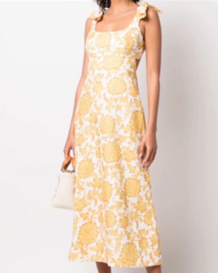 Zimmermann Postcard Tie Shoulder Dress - Image 4
